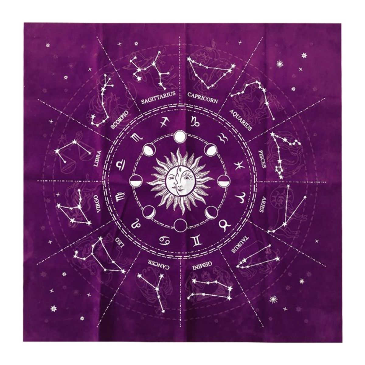 GENERICO - Mantel De Tarot Carta Astral morado