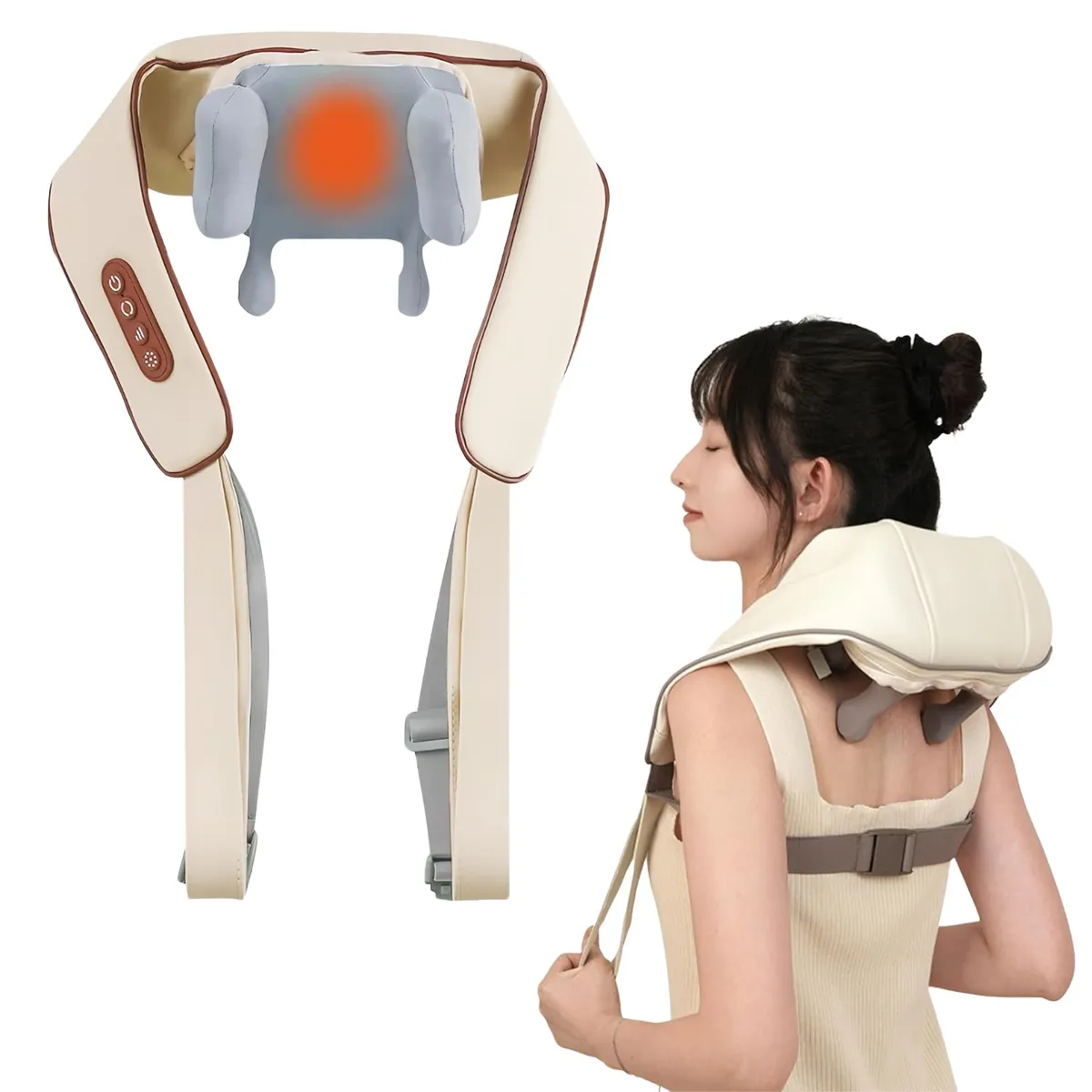 GENERICO - Masajeador Cuello Recargable Espalda Hombros Pantorrilla Relajante