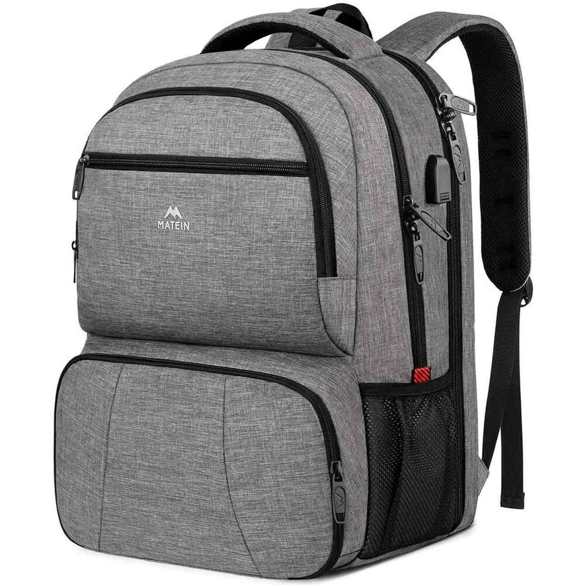 MATEIN - Mochila Portalaptop Urbana MATEIN 1160 Con Bolsillo Térmico (Lonchera)