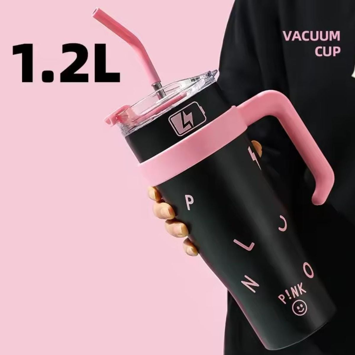 GENERICO - BOTELLA TÈRMICA MODELO STANLEY PINK DE 1.2 LITROS