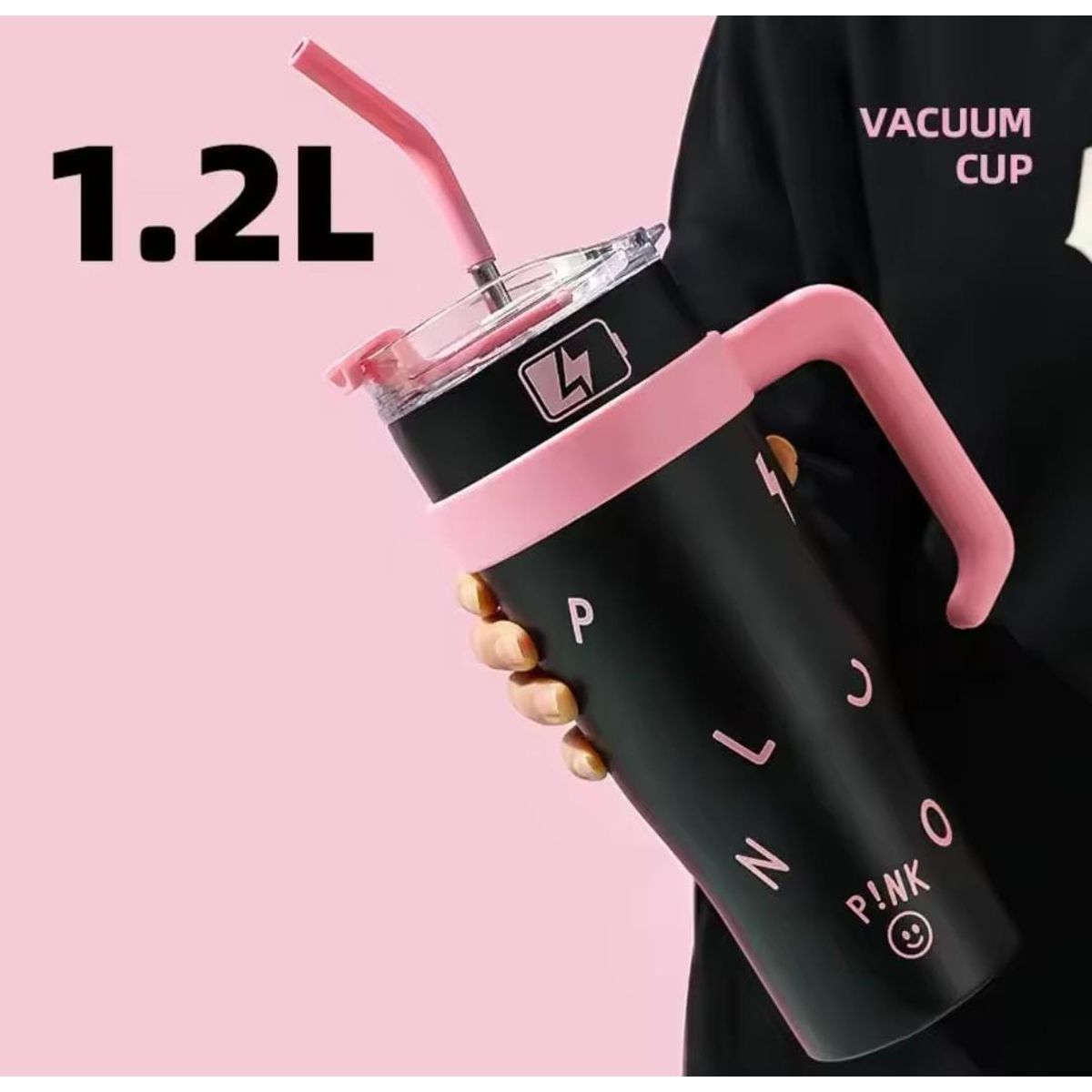 GENERICO - BOTELLA TÈRMICA MODELO STANLEY PINK DE 1.2 LITROS