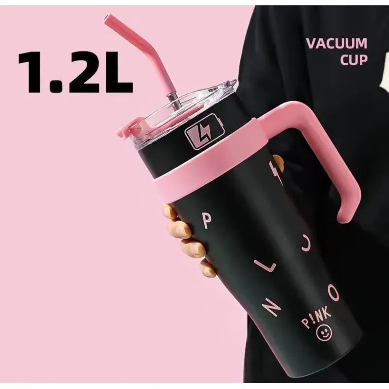 GENERICO - BOTELLA TÈRMICA MODELO STANLEY PINK DE 1.2 LITROS