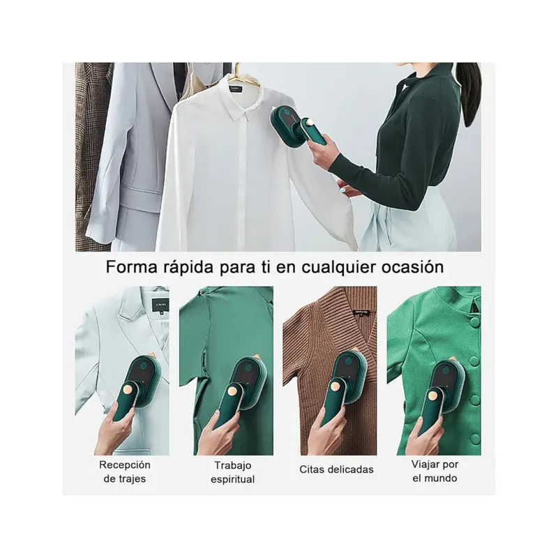 OEM - MiniPlancha de Mano Portátil Seco y Húmedo con vaporizador