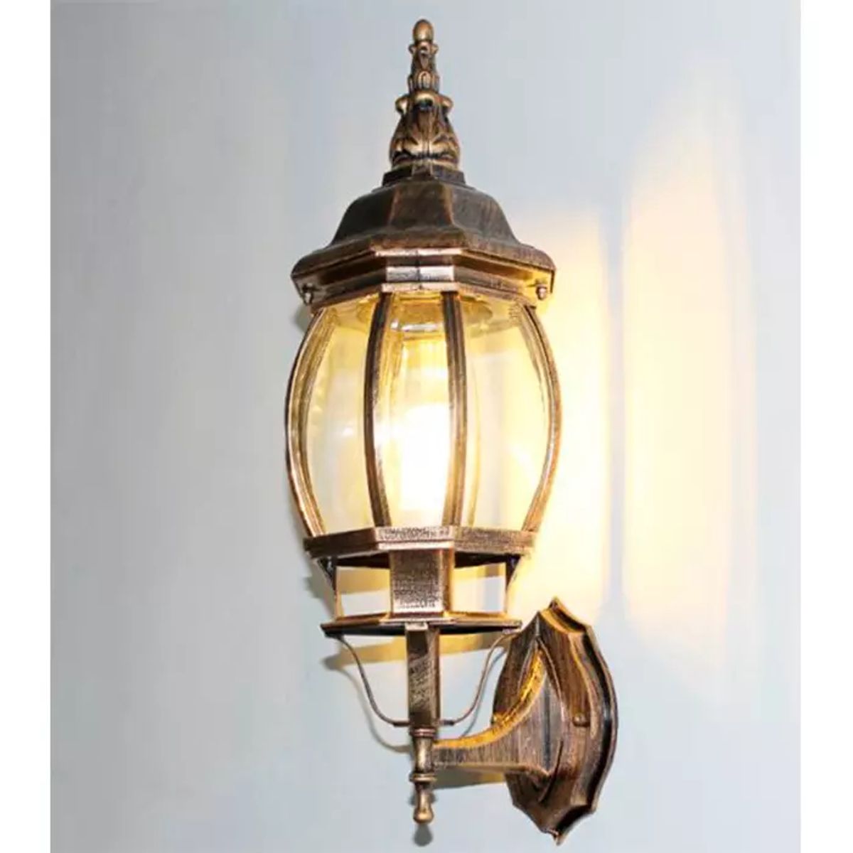 GENERICO - Lámpara de Pared Farol Bronce