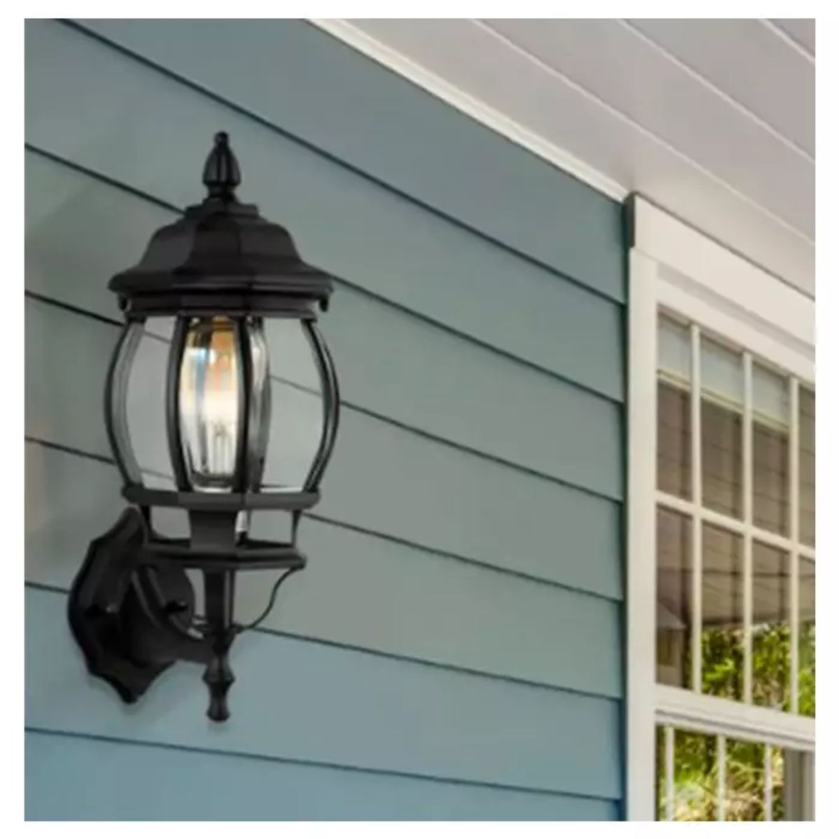 GENERICO - Lámpara de Pared Farol Negro