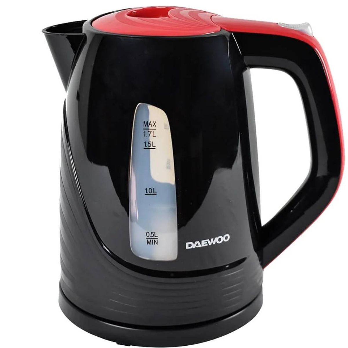 DAEWOO - Hervidor inalámbrico inoxidable negro daewoo dek-1308 17l