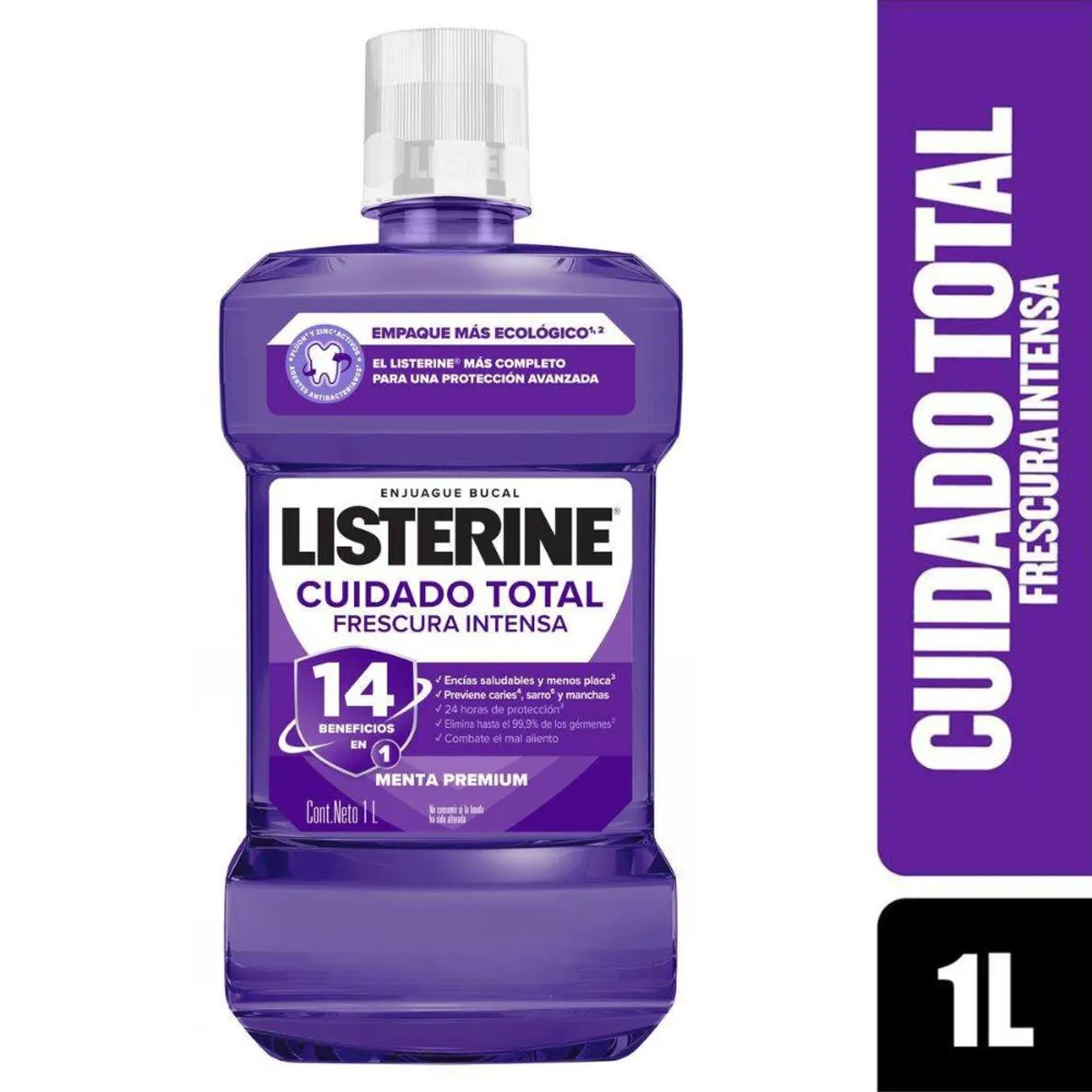 LISTERINE - Enjuague Bucal Listerine Cuidado Total Menta Premium 1000 ml