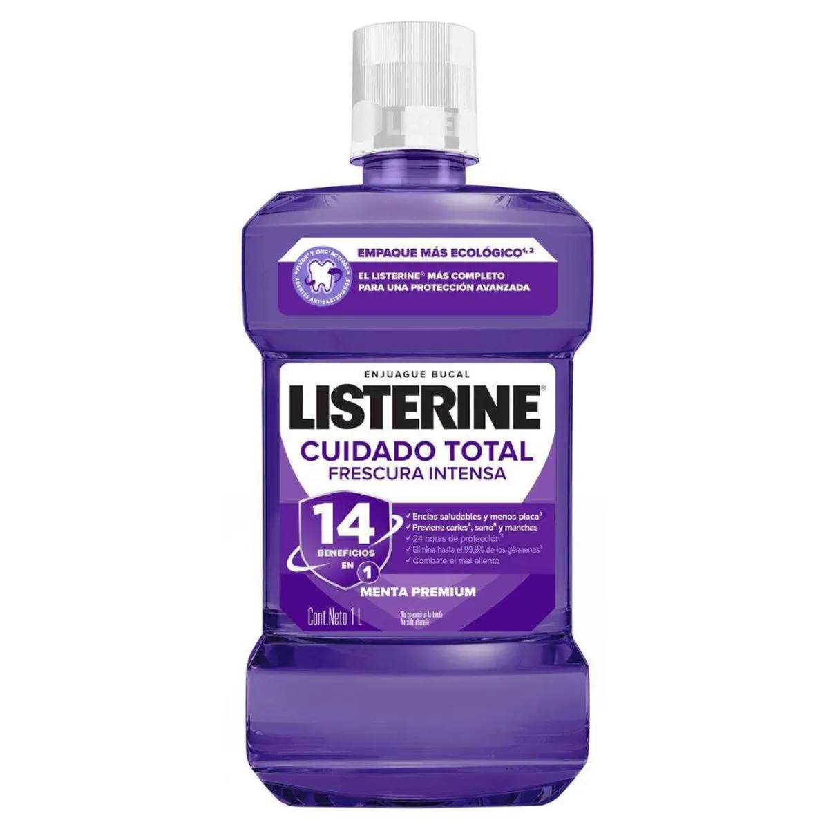 LISTERINE - Enjuague Bucal Listerine Cuidado Total Menta Premium 1000 ml