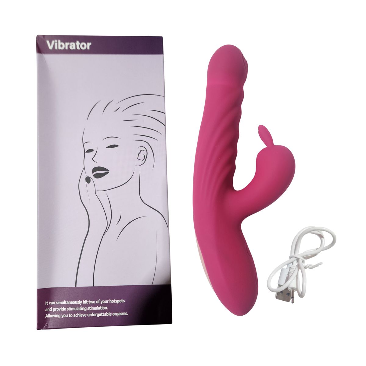 GENERICO - Potente vibrador de 2 motores de 22cm x 3cm