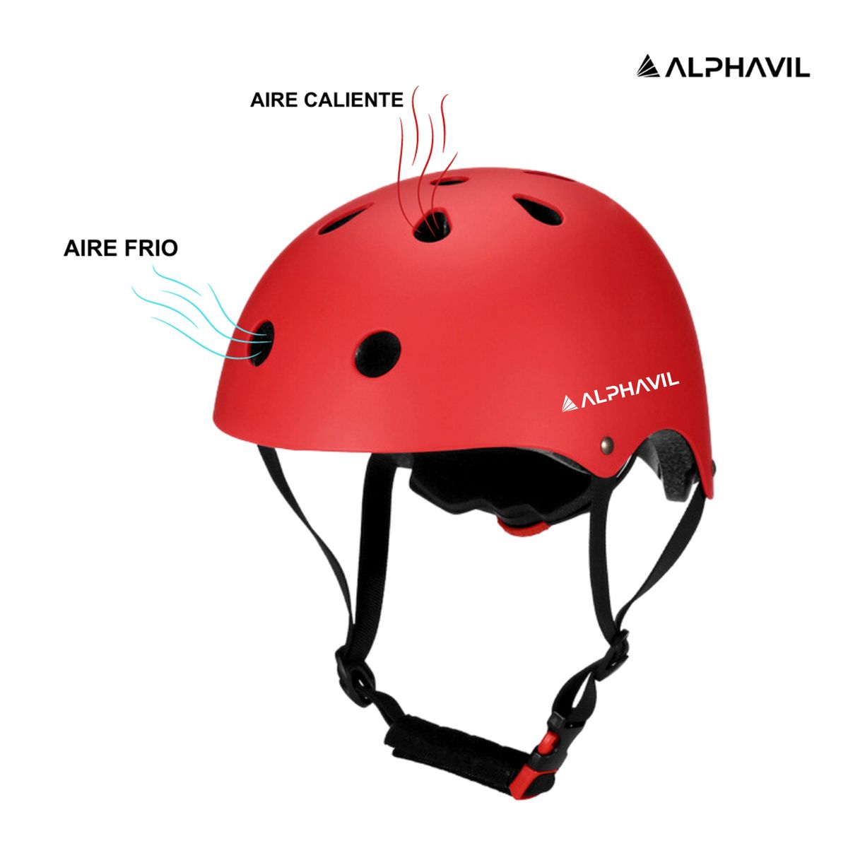 ALPHAVIL - Casco para Bicicleta Road X1 Alphavil ADB200014 Rojo