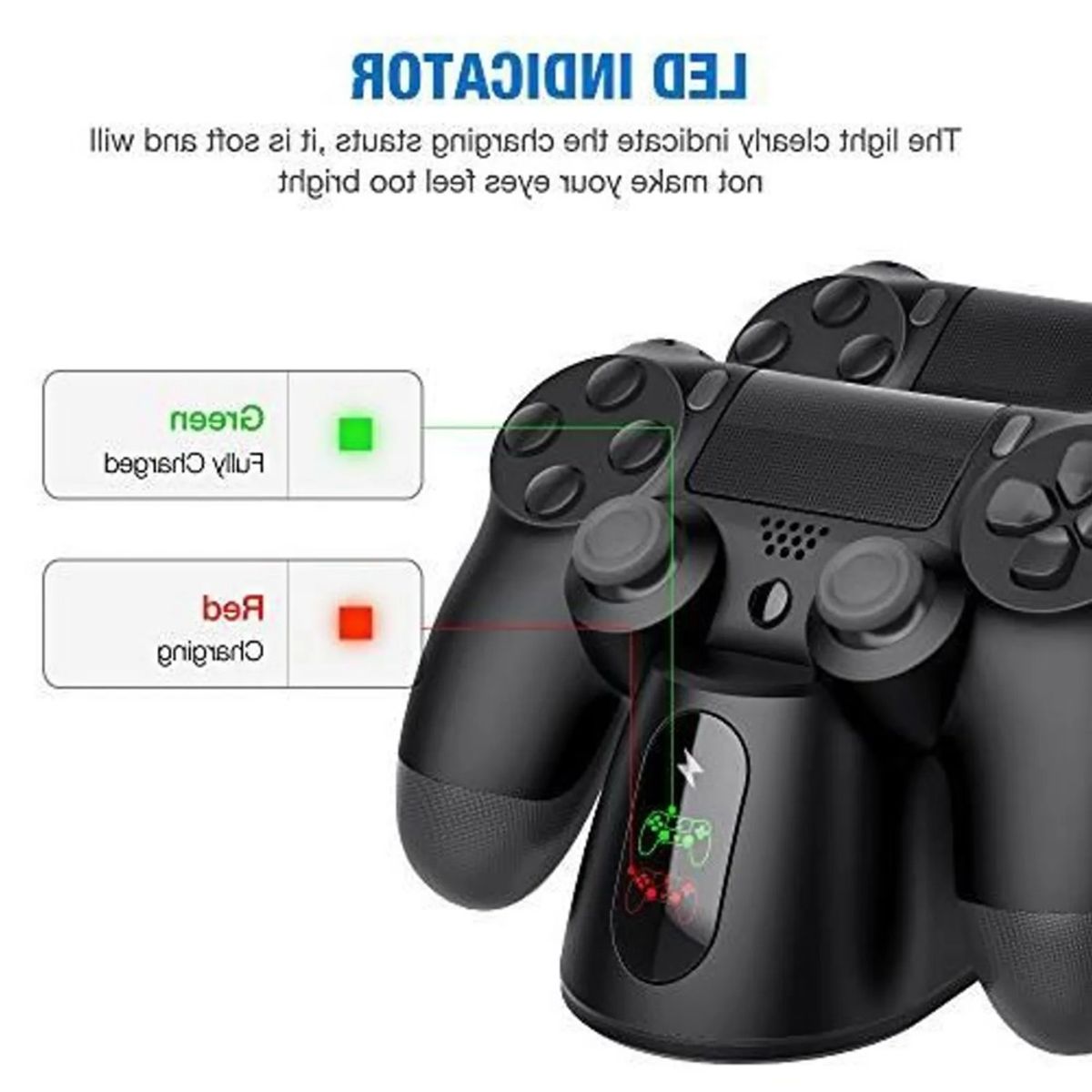 GENERICO - Cargador inalámbrico para playstation 4