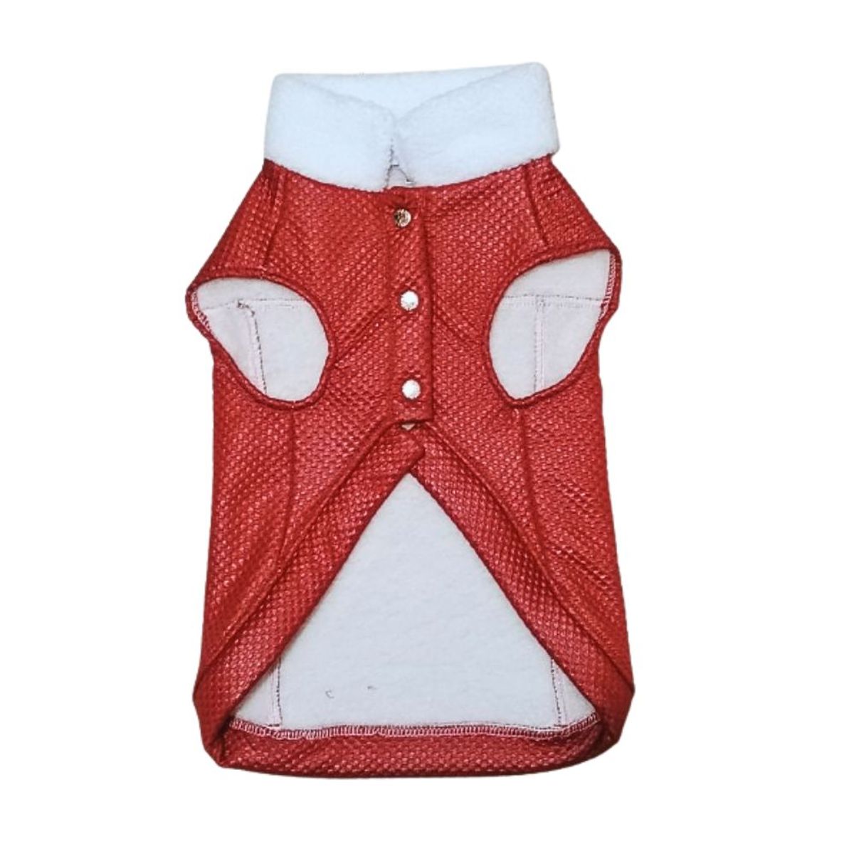 GENERICO - Chaleco MOTERO con Acolchado Para Mascotas TALLA 2 Rojo