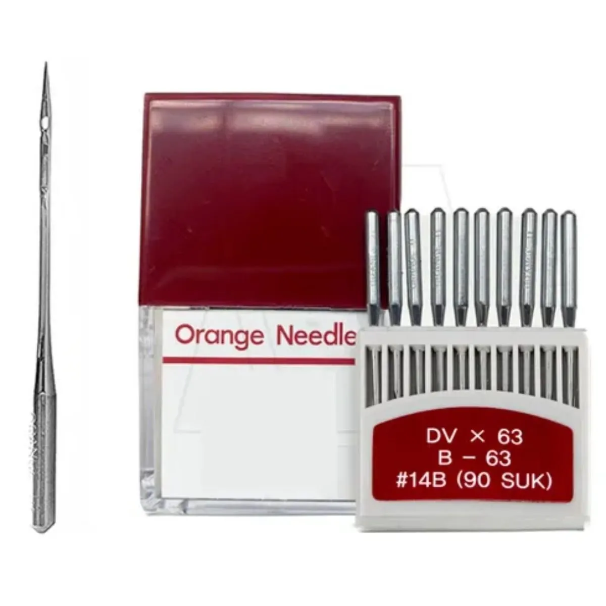 ORANGE - 100 Agujas para Recubierto Industrial Collaratera DVx63