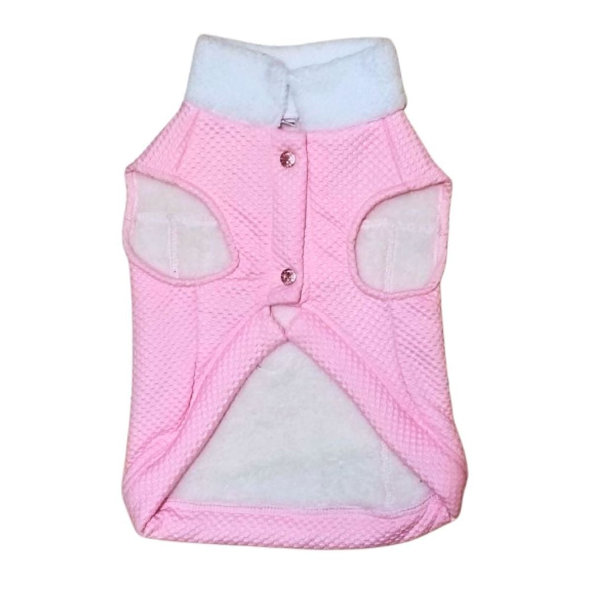 GENERICO - Chaleco MOTERO con Acolchado Para Mascotas TALLA 4 Rosa