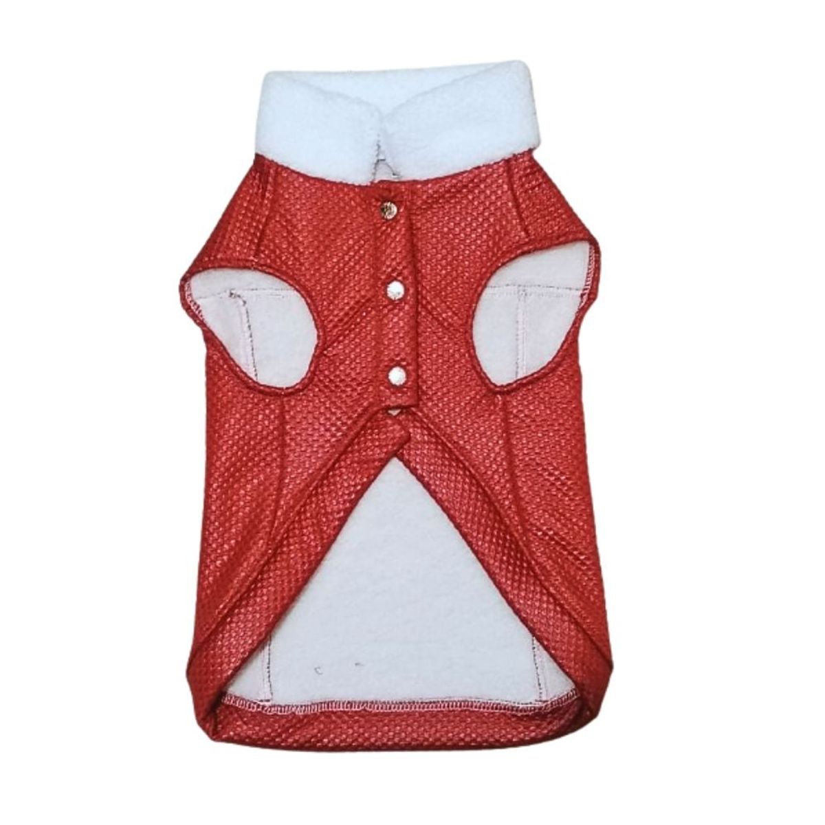GENERICO - Chaleco MOTERO con Acolchado Para Mascotas TALLA 4 Rojo