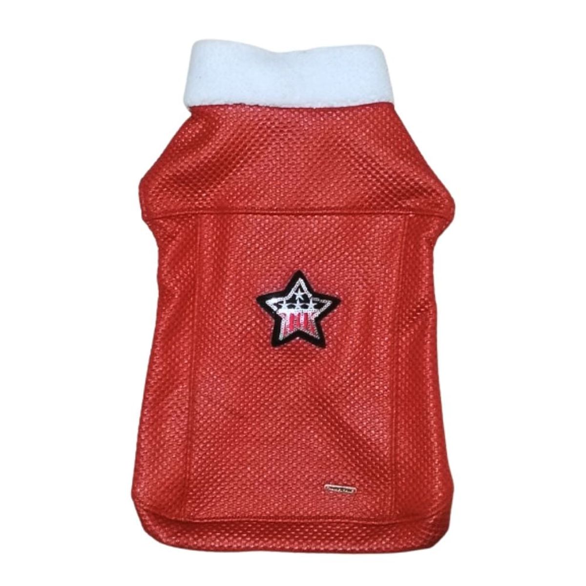 GENERICO - Chaleco MOTERO con Acolchado Para Mascotas TALLA 4 Rojo