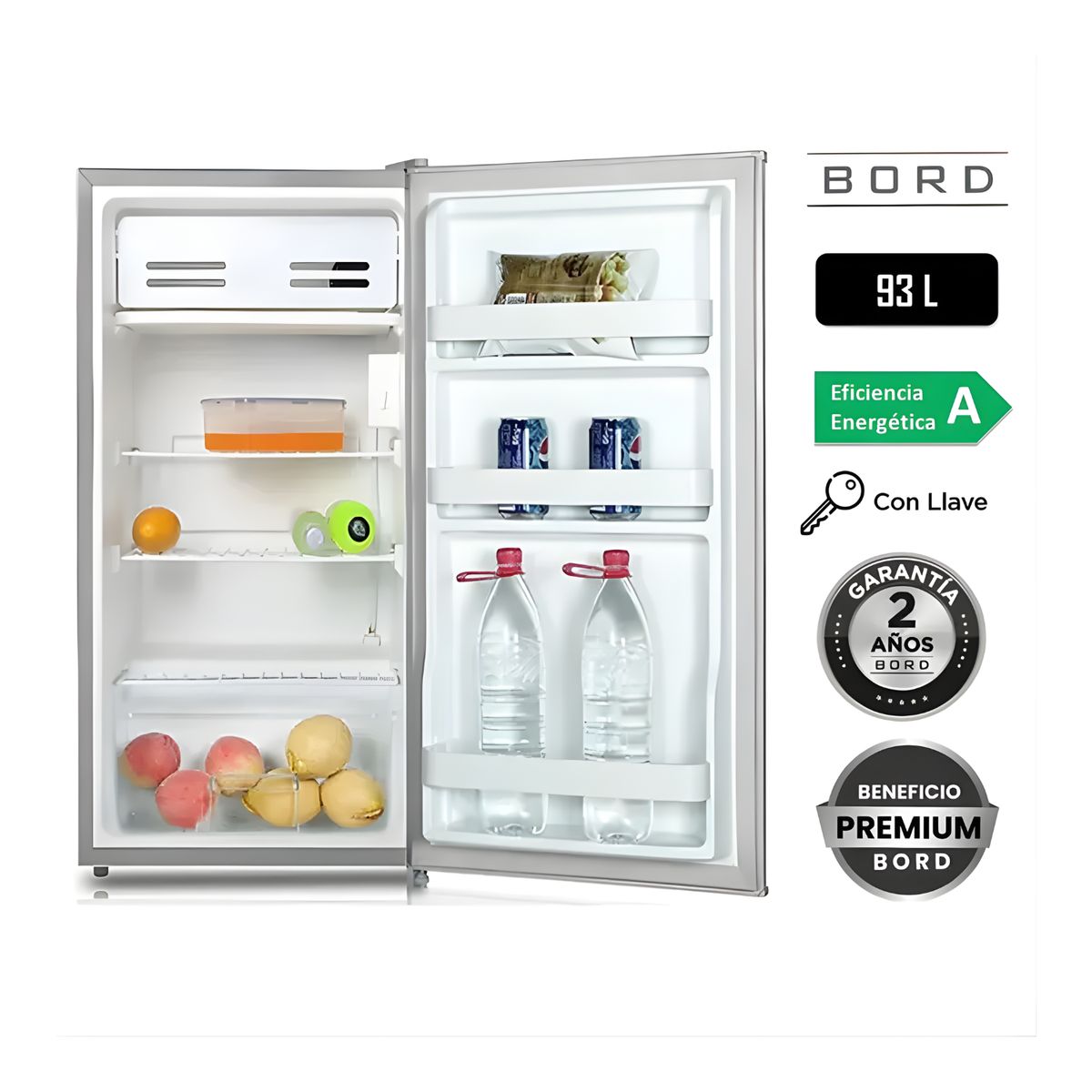 BORD - Frigobar BORD de 93L Silver MI120S-M