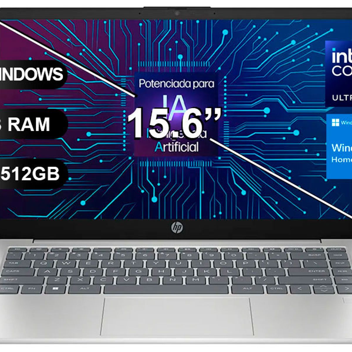 HP - Laptop HP 14-EP1001LA ULTRA5-125H 8GB RAM 512GB SSD 14 W11home A38P2LA