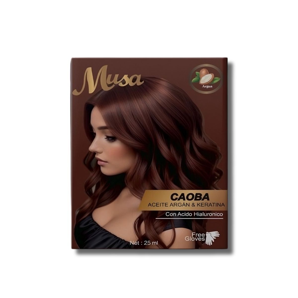 GENERICO - Shampoo Hair Color Musa Tinte Caoba 25mlx10