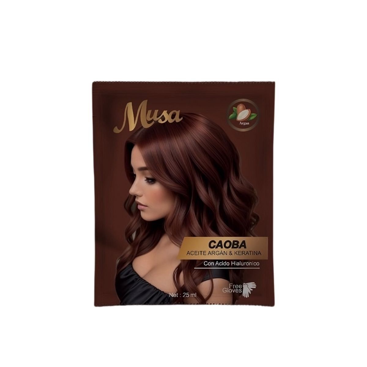 GENERICO - Shampoo Hair Color Musa Tinte Caoba 25mlx10
