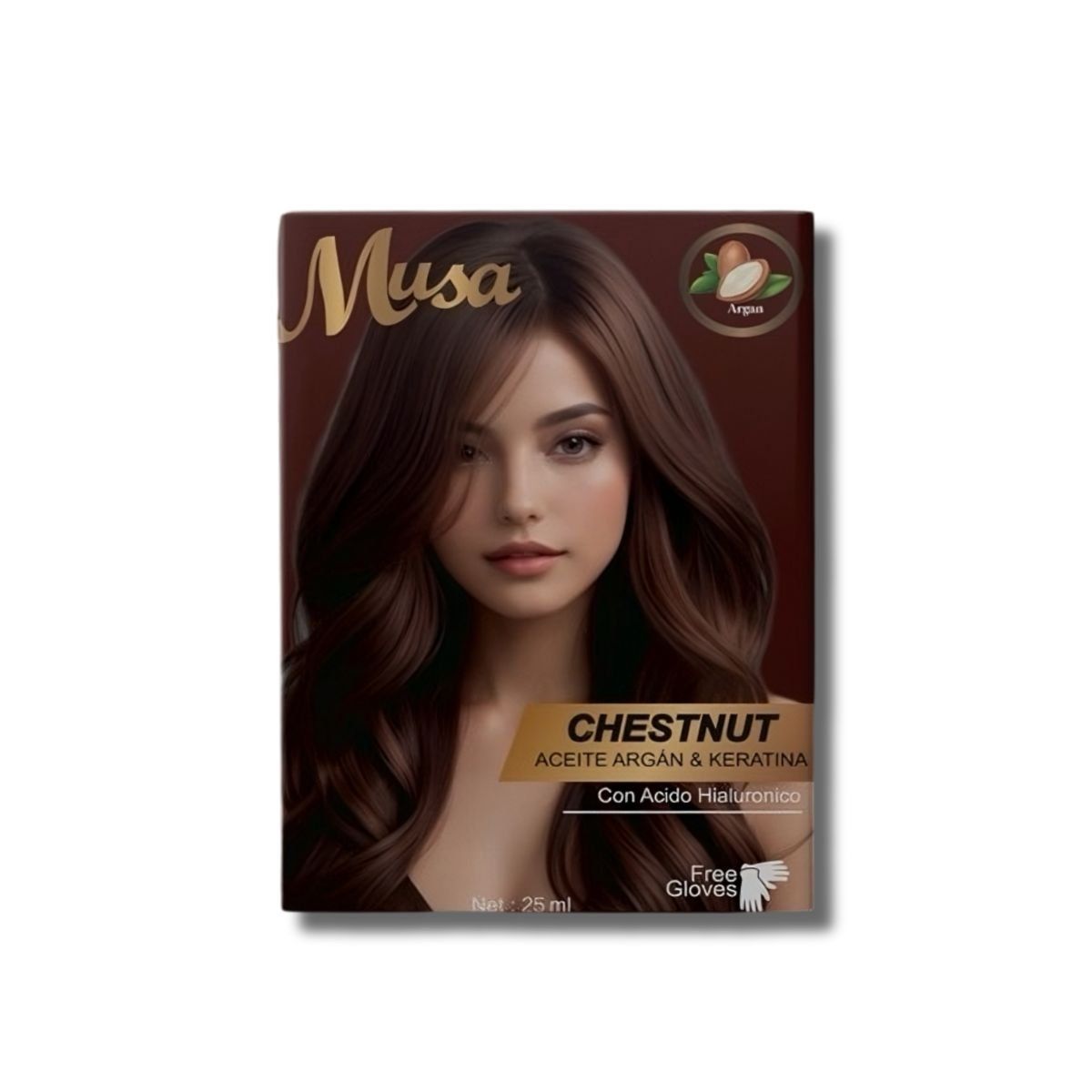 GENERICO - Shampoo Hair Color Musa Tinte Chestnut 25mlx10