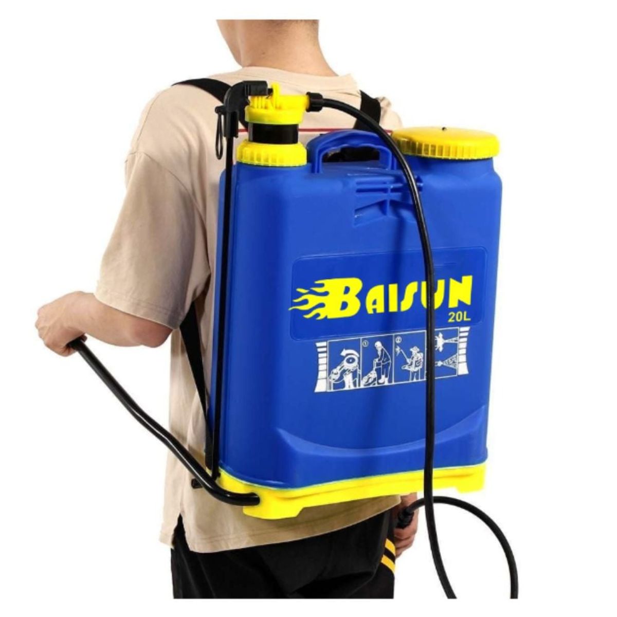 GENERICO - Mochila Fumigadora Baisun de 20lt con Accesorios