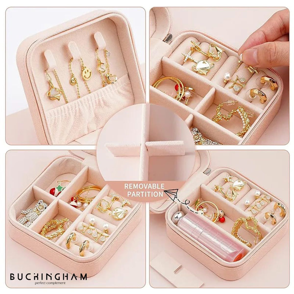 GENERICO - Maletín estuche organizador joyero viaje Blanco MDA290041