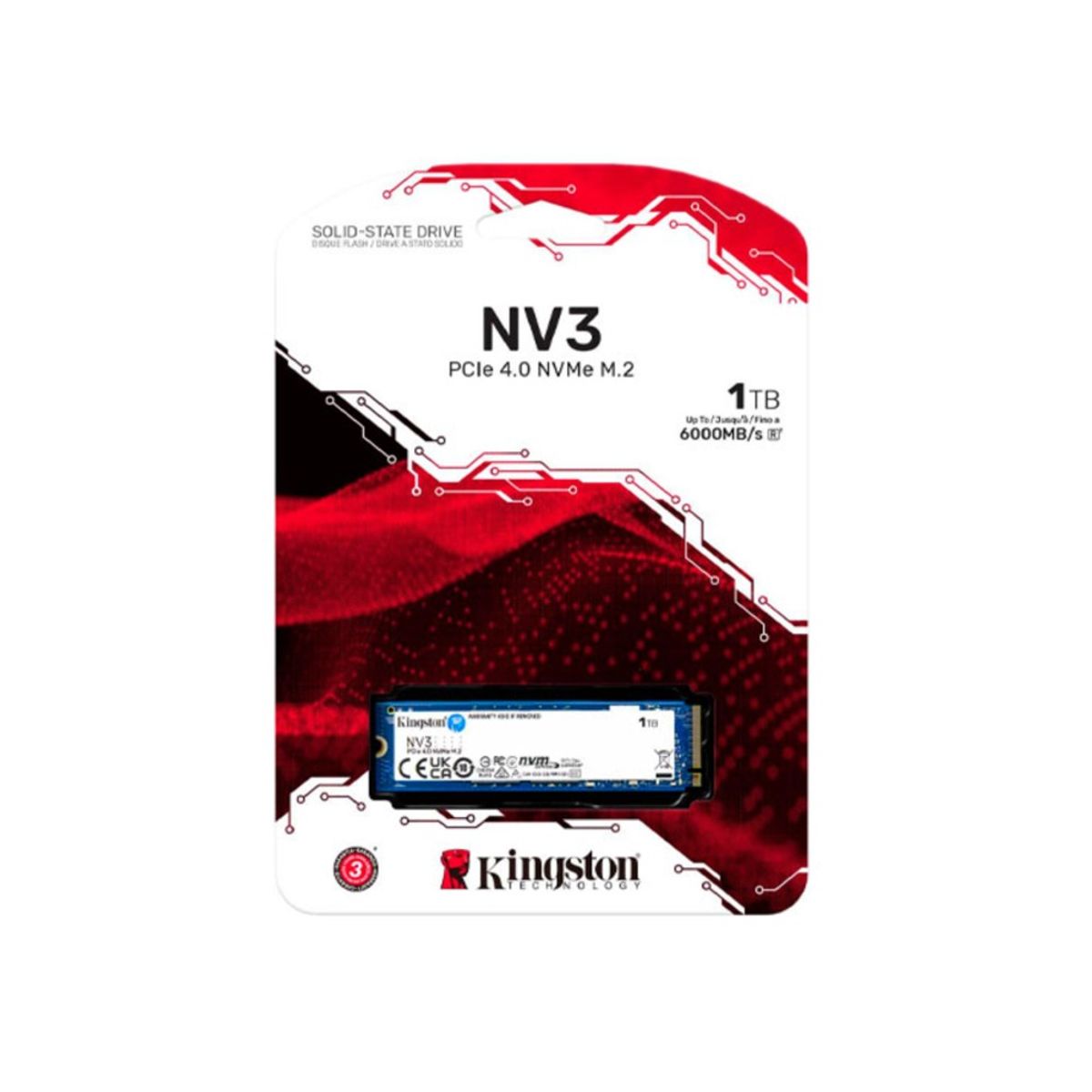 KINGSTON - DISCO SOLIDO KINGSTON NV3 NVMe M2 1TB