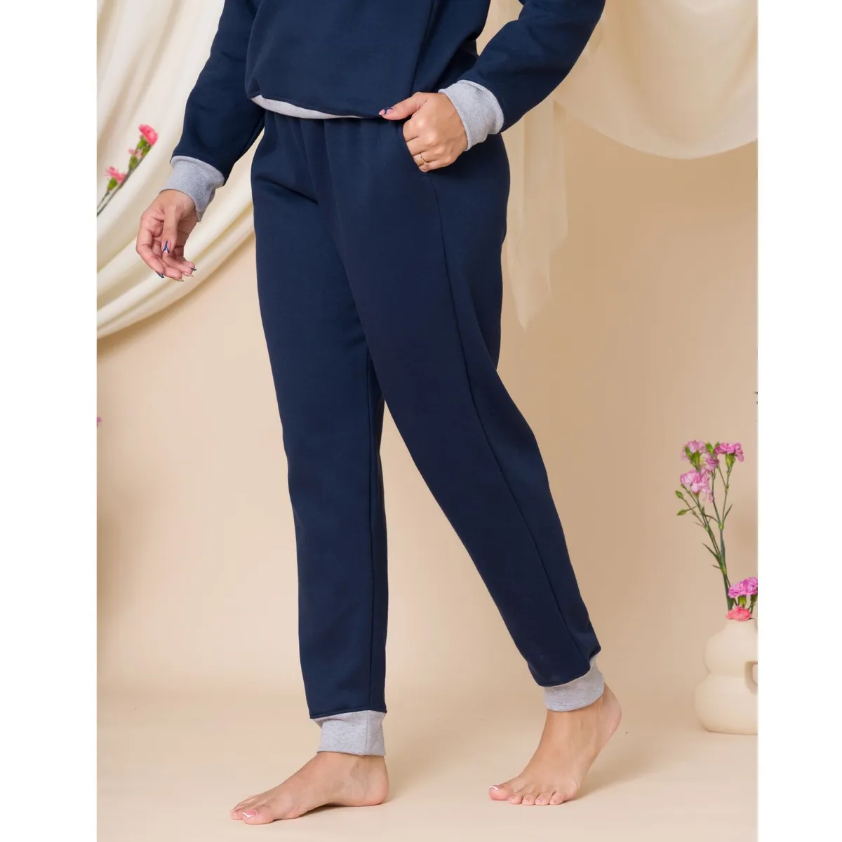 SOÑALIERE - Conjunto Pijama Buzo Franela Dama