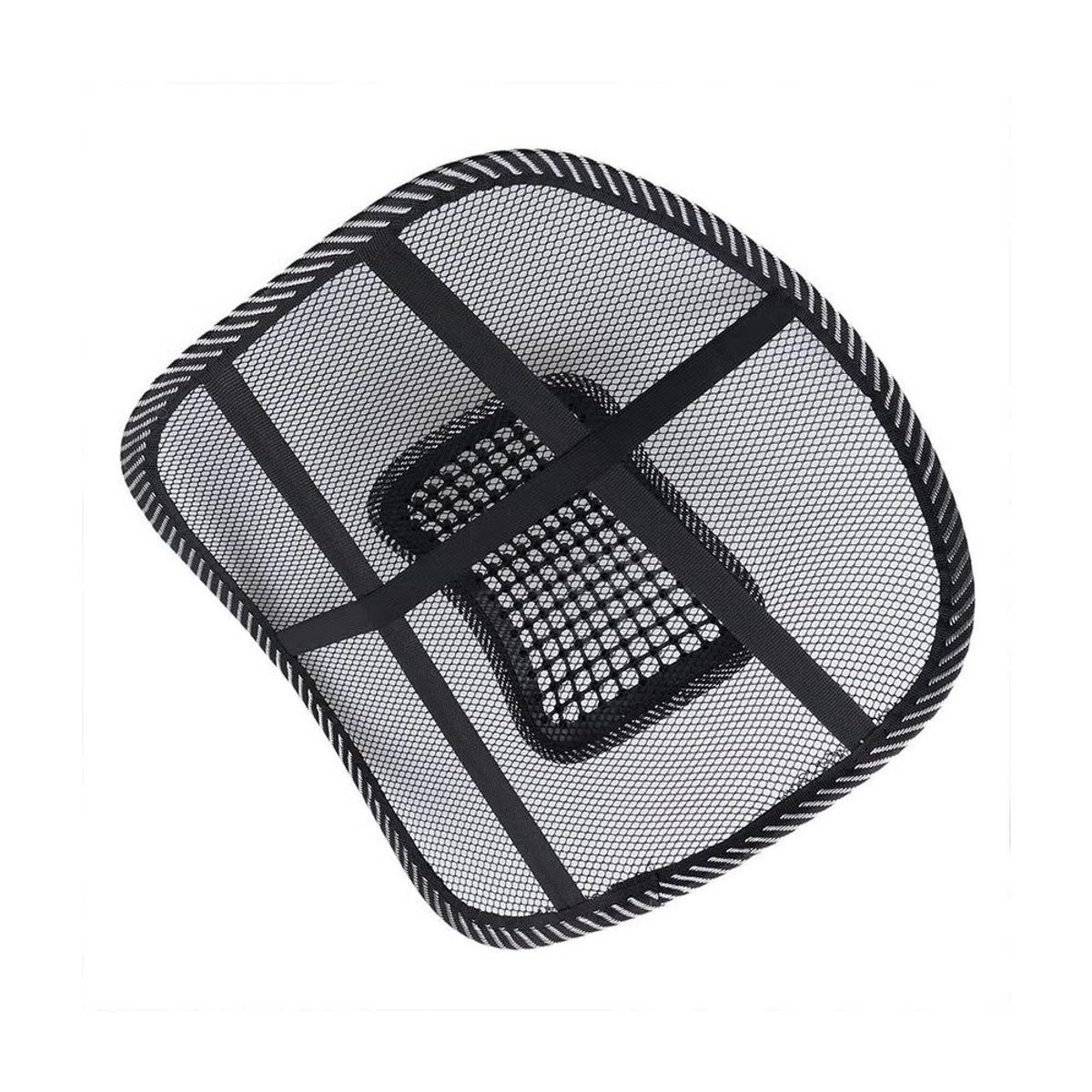 GENERICO - Respaldar malla soporte lumbar Negro