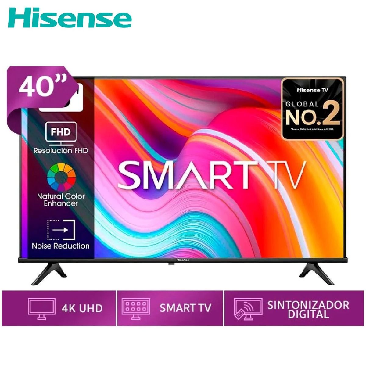 HISENSE - Televisor Smart TV 40 Hisense Led Fhd 40A4K Vidaa
