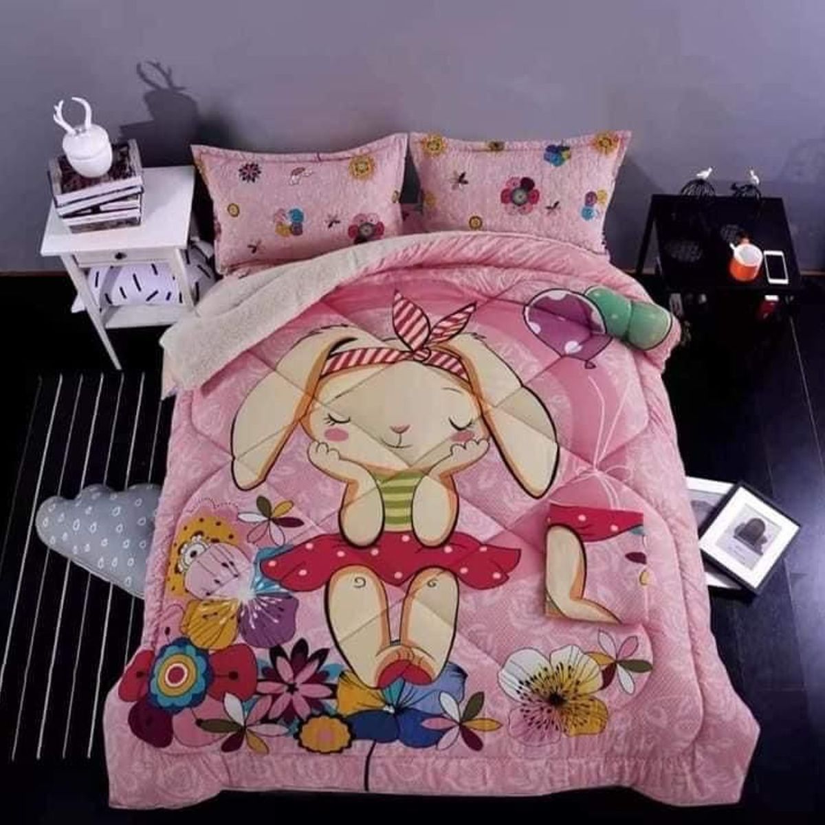 MINGDA - Set Edredón 2 pz C/ Carnero + Set Sábanas + Fundas 5 Pz 100% Calidad