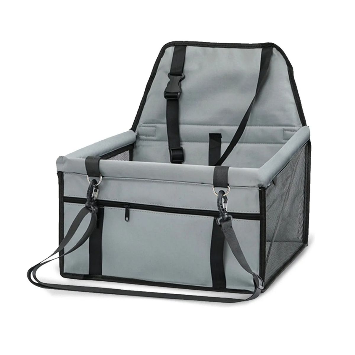 GENERICO - Asiento copiloto de auto para mascotas perros yo gatos gris