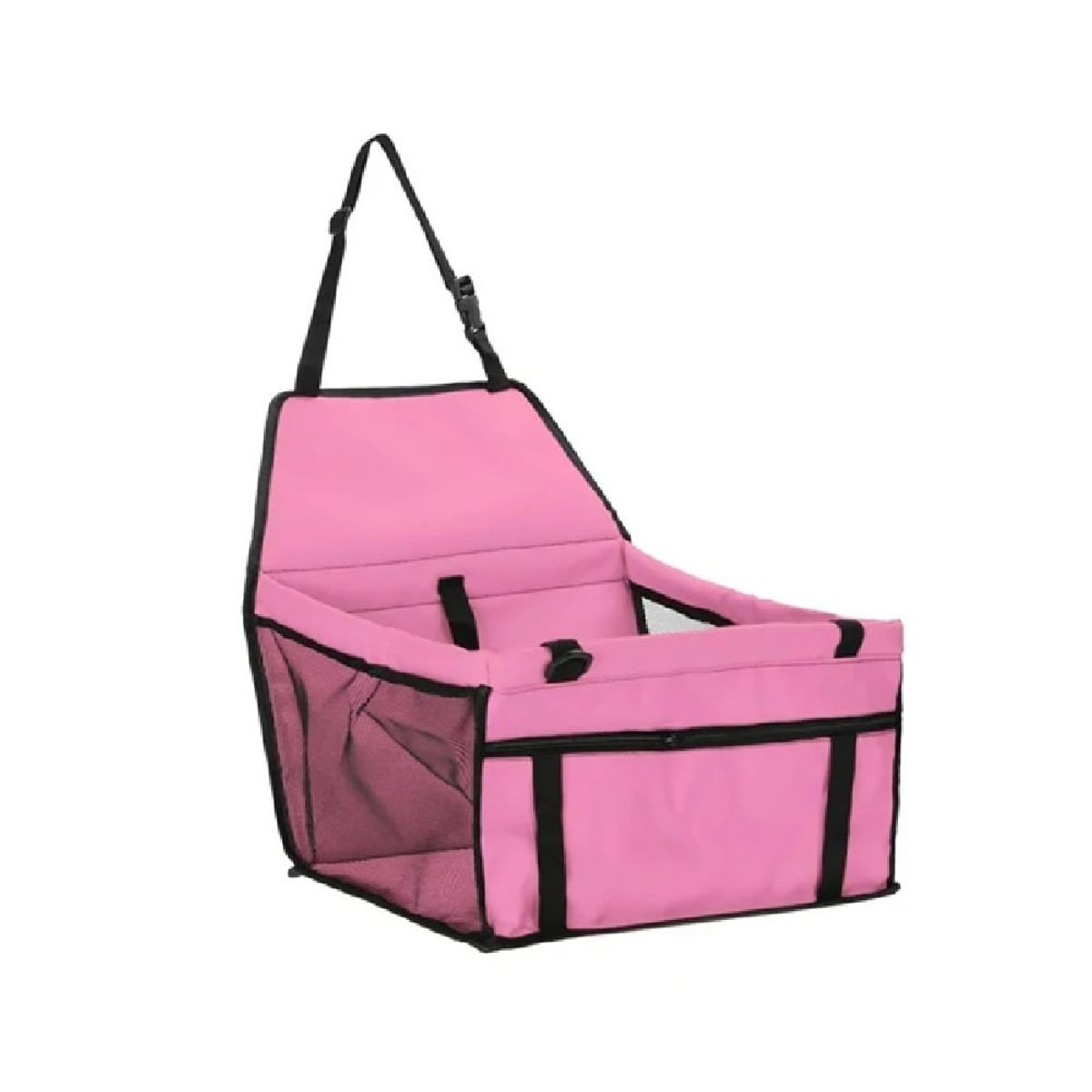 GENERICO - Asiento copiloto de auto para mascotas perros yo gatos rosa