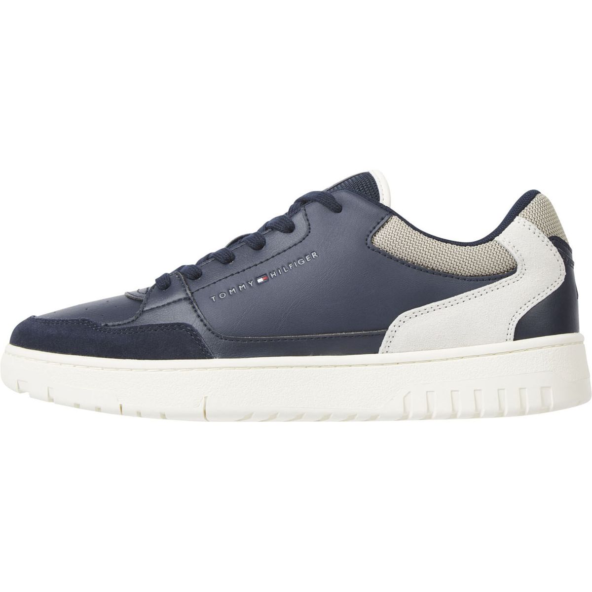 TOMMY HILFIGER - ZAPATILLAS TH BASKET CORE LTH MIX ESS TH