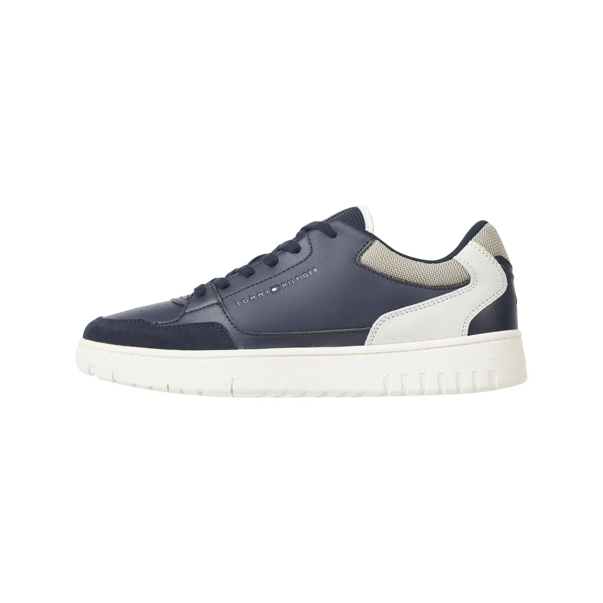 TOMMY HILFIGER - ZAPATILLAS TH BASKET CORE LTH MIX ESS TH