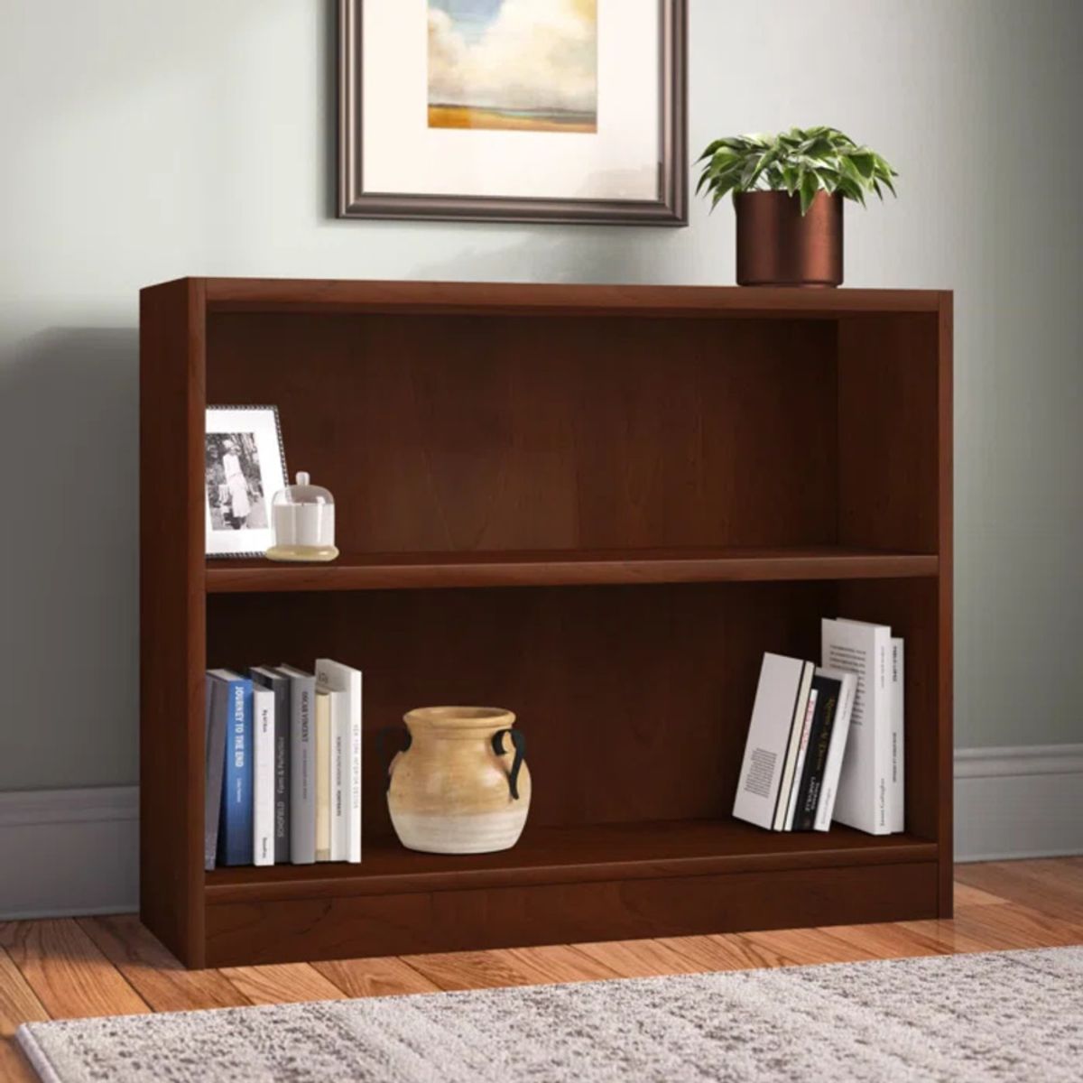 R&R MUEBLES - Librero Moderno Kikunoi Marrón R&R MUEBLES