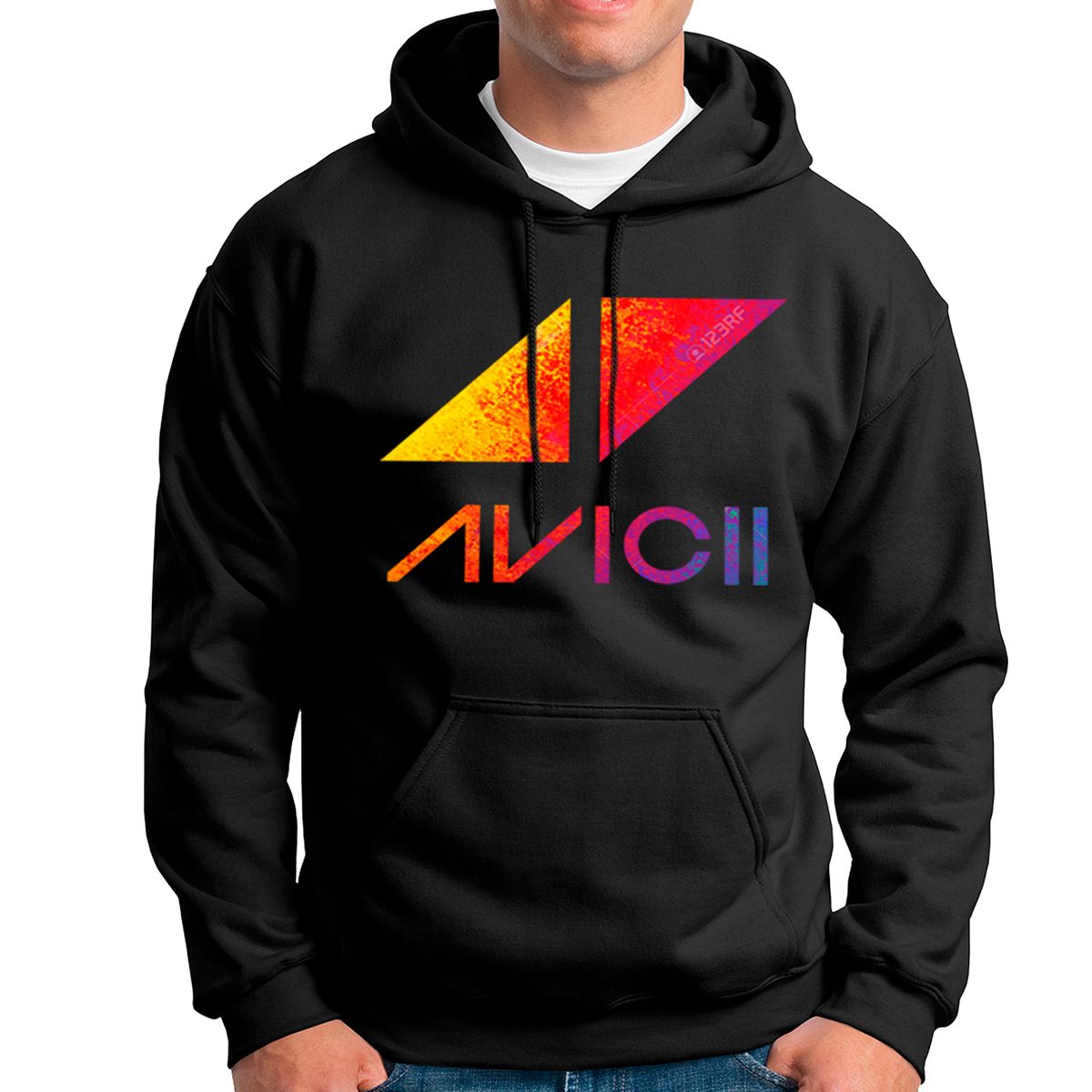 GENERICO - POLERA CON CAPUCHA HOODIE DJ ELECTRONICA AVICII 001