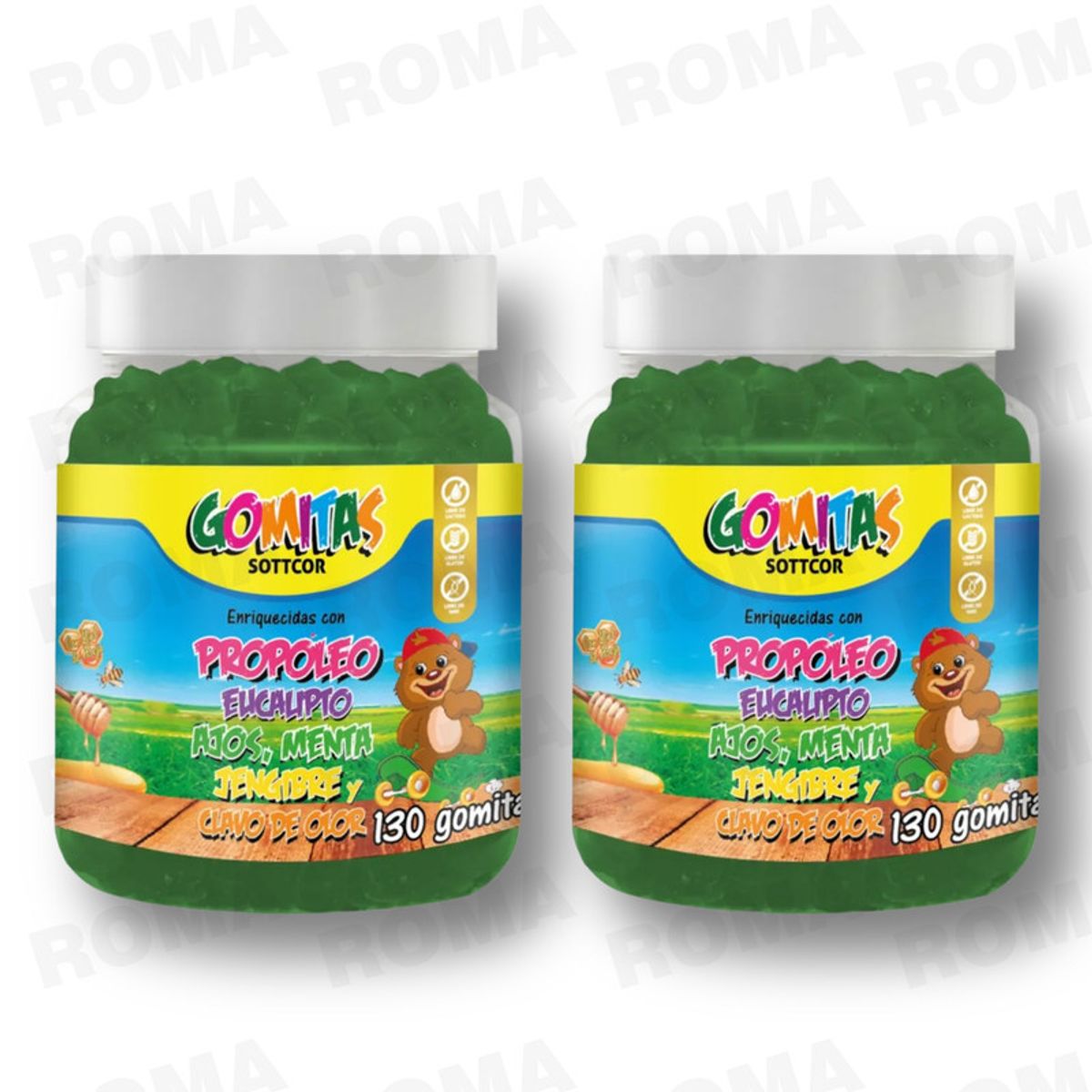 GENERICO - PACK 2 GOMITAS PROPÓLEO NIÑOS 260UND