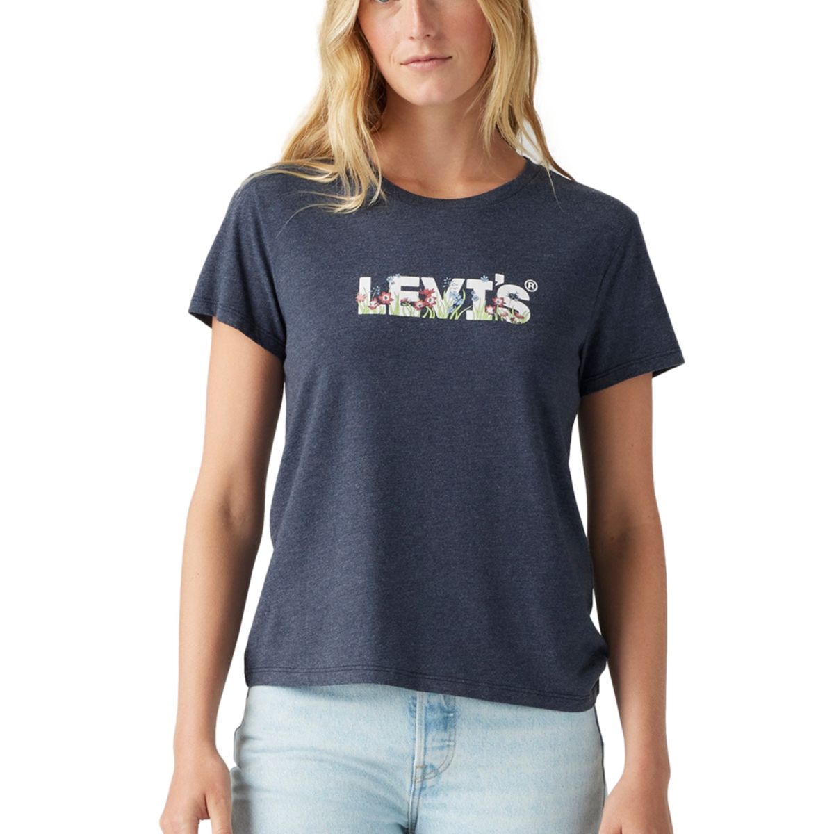 LEVIS - Polo Mujer The Perfect Tee Azul Levis