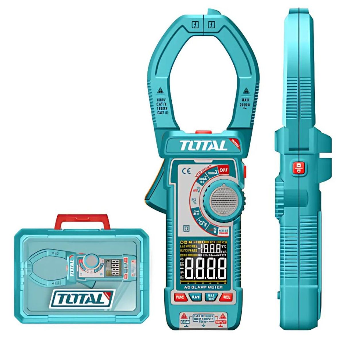 Total Tools - Pinza Amperimetrica Ac 1000a 6000 Conteos A:41mm TMT7610001