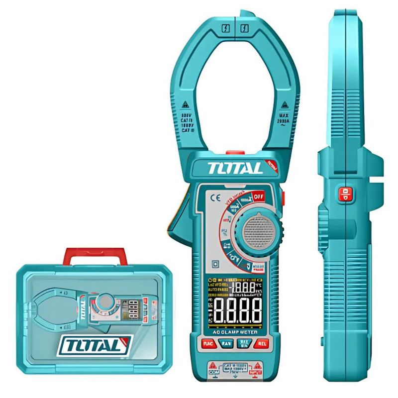 TOTAL TOOLS - Pinza Amperimetrica Ac 1000a 6000 Conteos A:41mm TMT7610001
