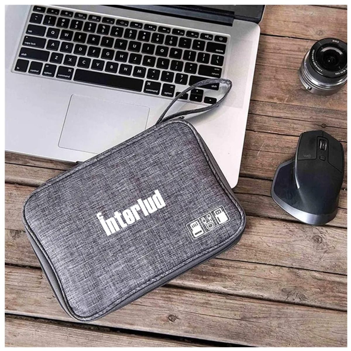 INTERLUD - Maletín Portátil Organizador de Cables Interlud Negro FYI260015