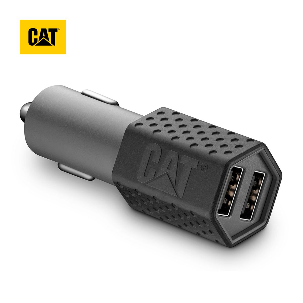 CAT - Cargador De Auto Resistente USB 3.4 AMP 2 Puertos