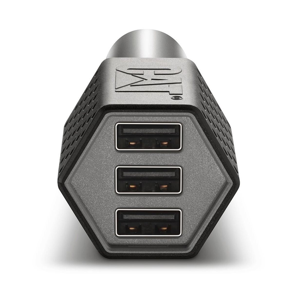 CAT - Cargador De Auto Resistente USB 7.2 AMP 3 Puertos