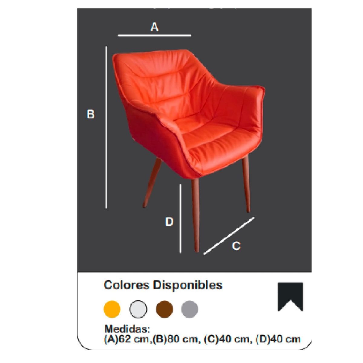 TU MESITA - Butaca Juvenil Melody color Amarillo TU MESITA