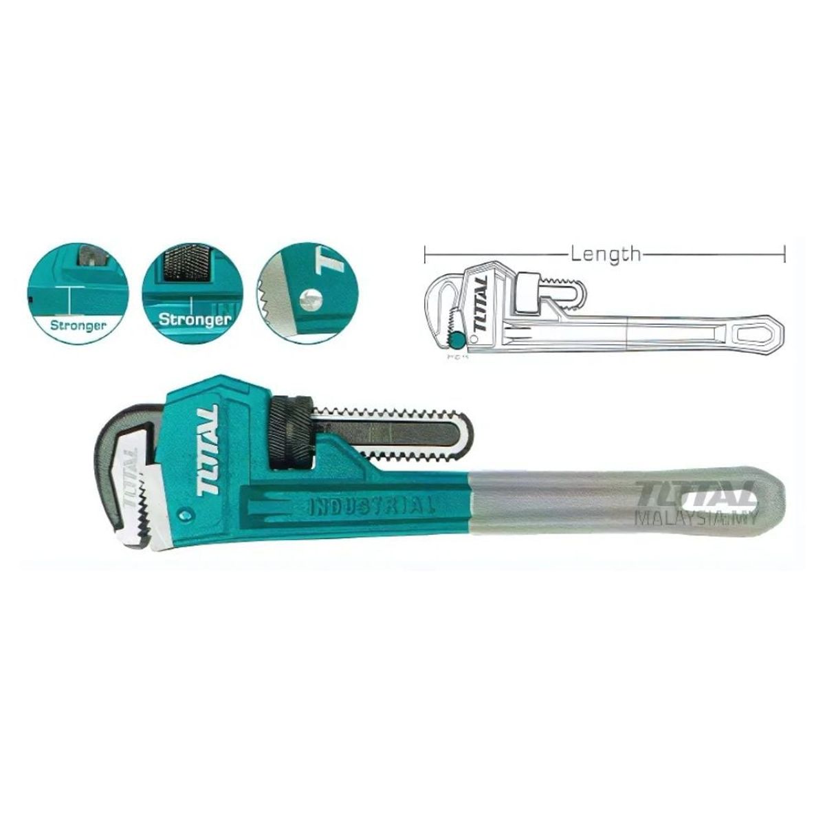 TOTAL TOOLS - Llave Stillson De 36 Pulgadas Total THT171366