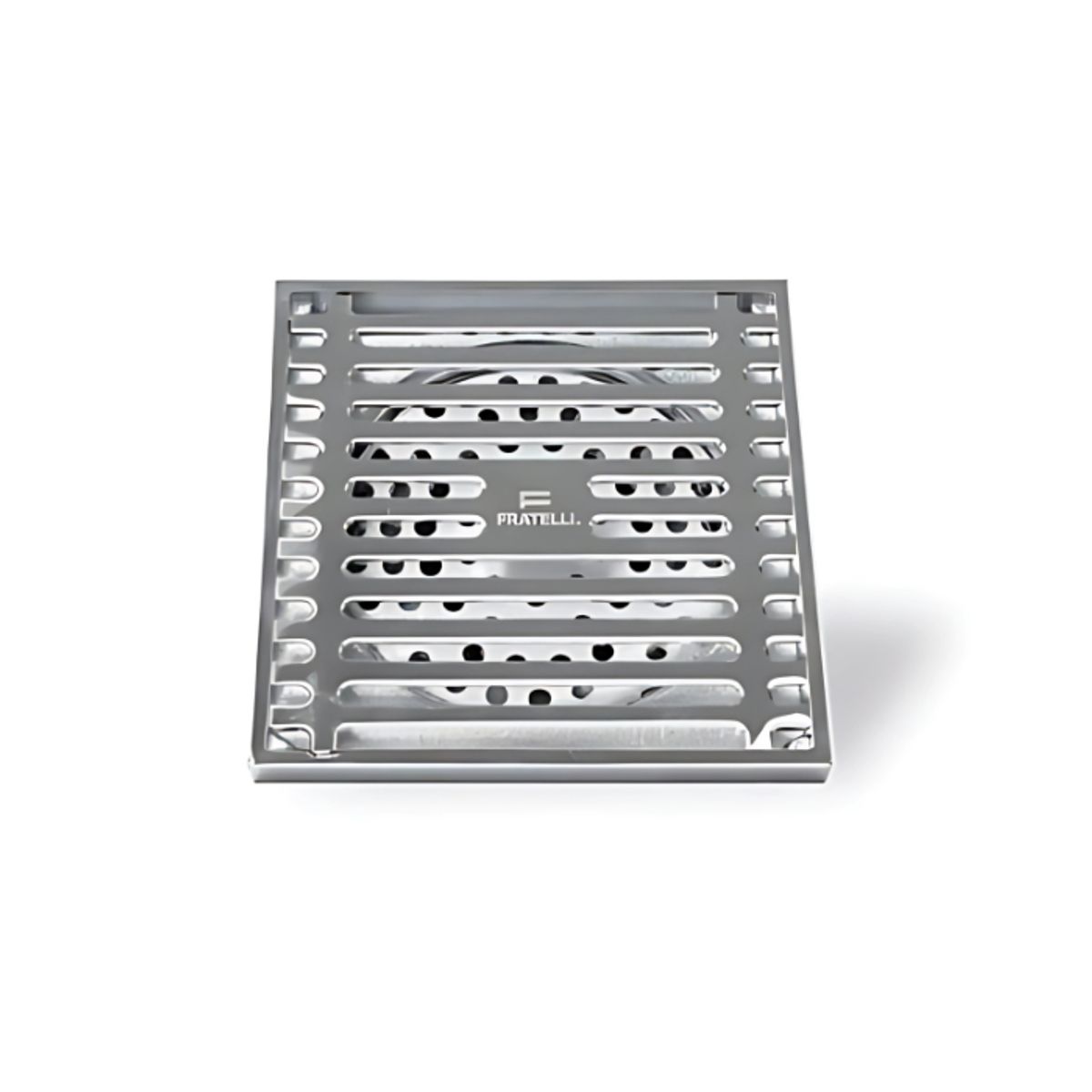 FRATELLI - SUMIDERO DECORATIVO CUADRADO BRONCE CROMADO 4