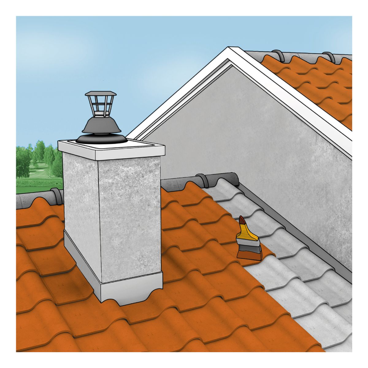 SIKA - Impermeabilizante para Techos Sikafill Techo-3 Rojo Teja x 4L