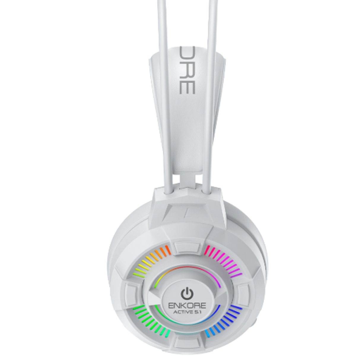 ENKORE - Audífonos Gamer ACTIVE 5.1 EKHG1004U-W USB RAINBOW C/MICRO ENKORE